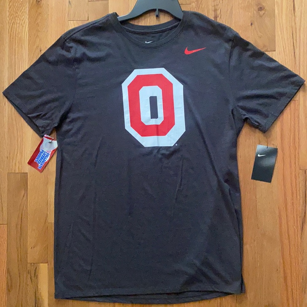 Nike t-shirt Ohio State logo. Gray color in large. New, never worn